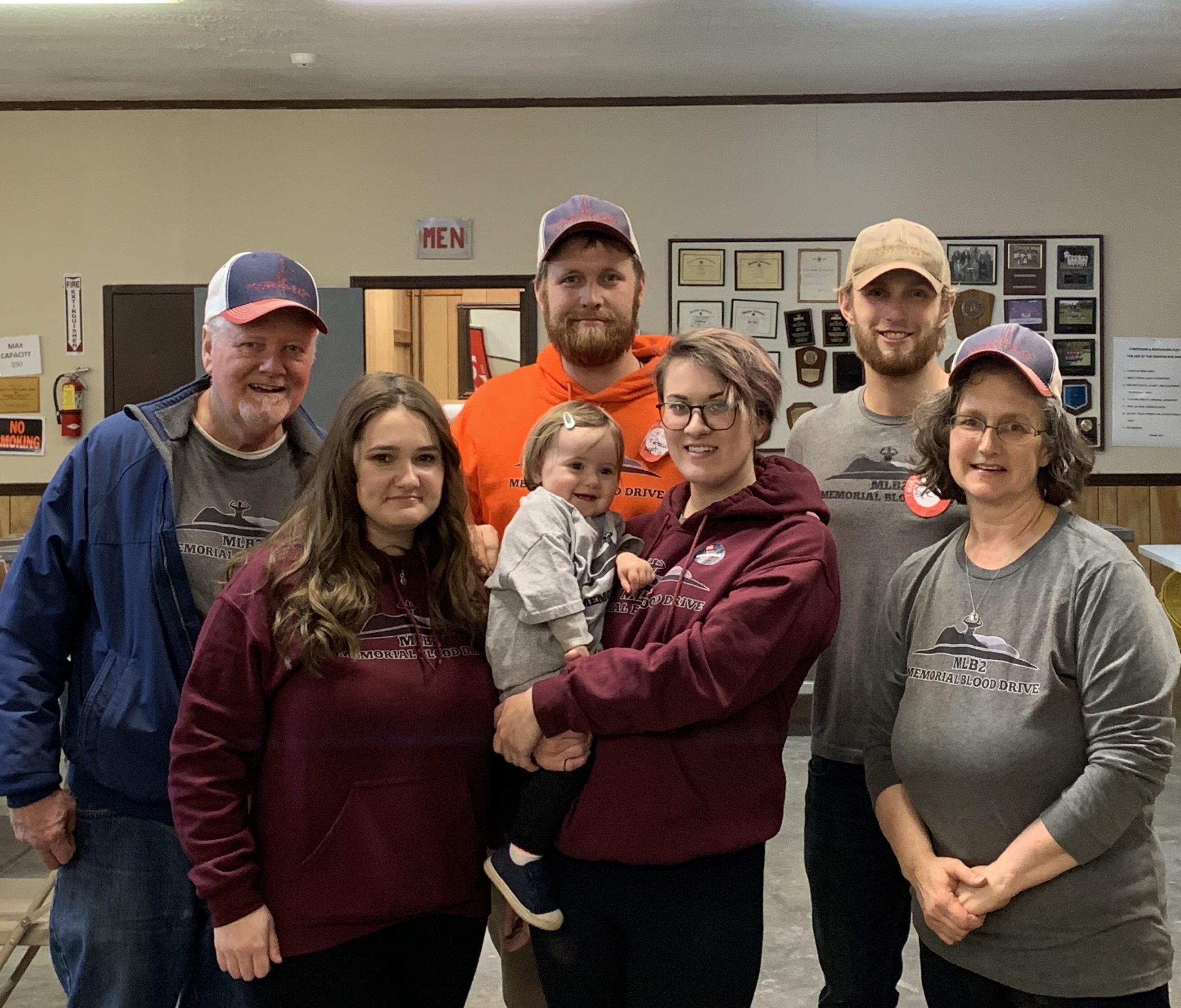 December 2019 Blood Drive Family Photo